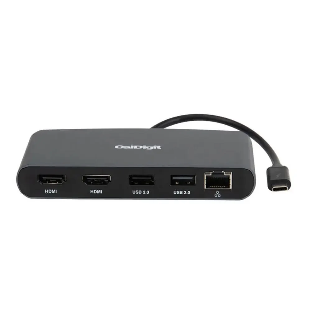 CalDigit Thunderbolt USB-C 3 Mini Dock Dual 4K Display Adapter Aluminum Mac PC